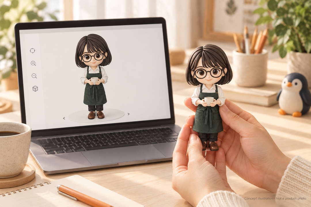 Custom Figurine Size Guide: 4 cm to 10 cm | JuJuBit