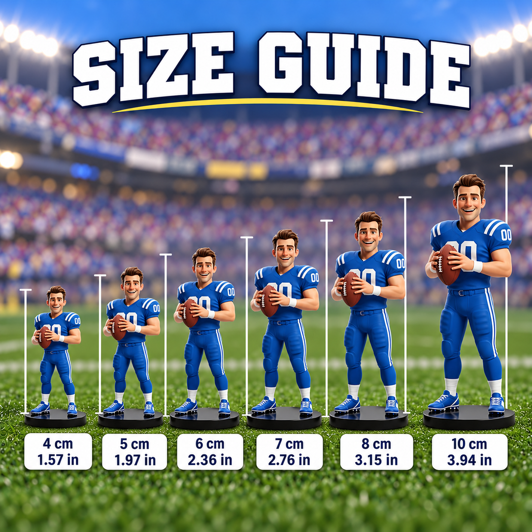 Custom American Football Tailgate Pixar Figurine | Transform Your Photo into a 3D Star Player
