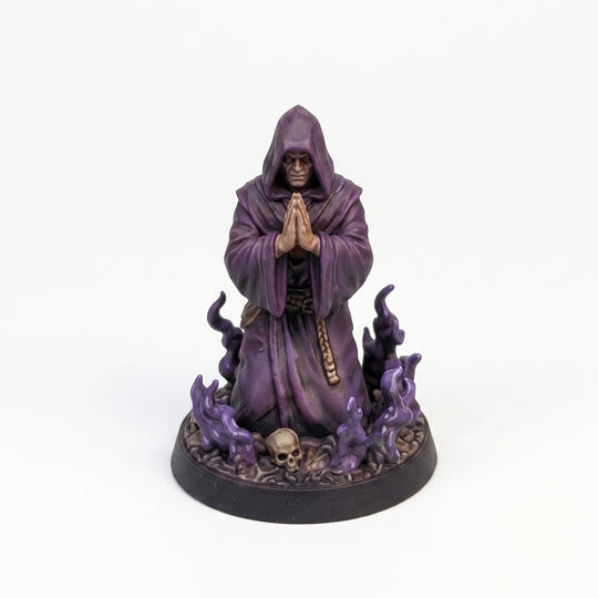 The Kneeling Devotee - hand painted DnD miniature - JuJuBit