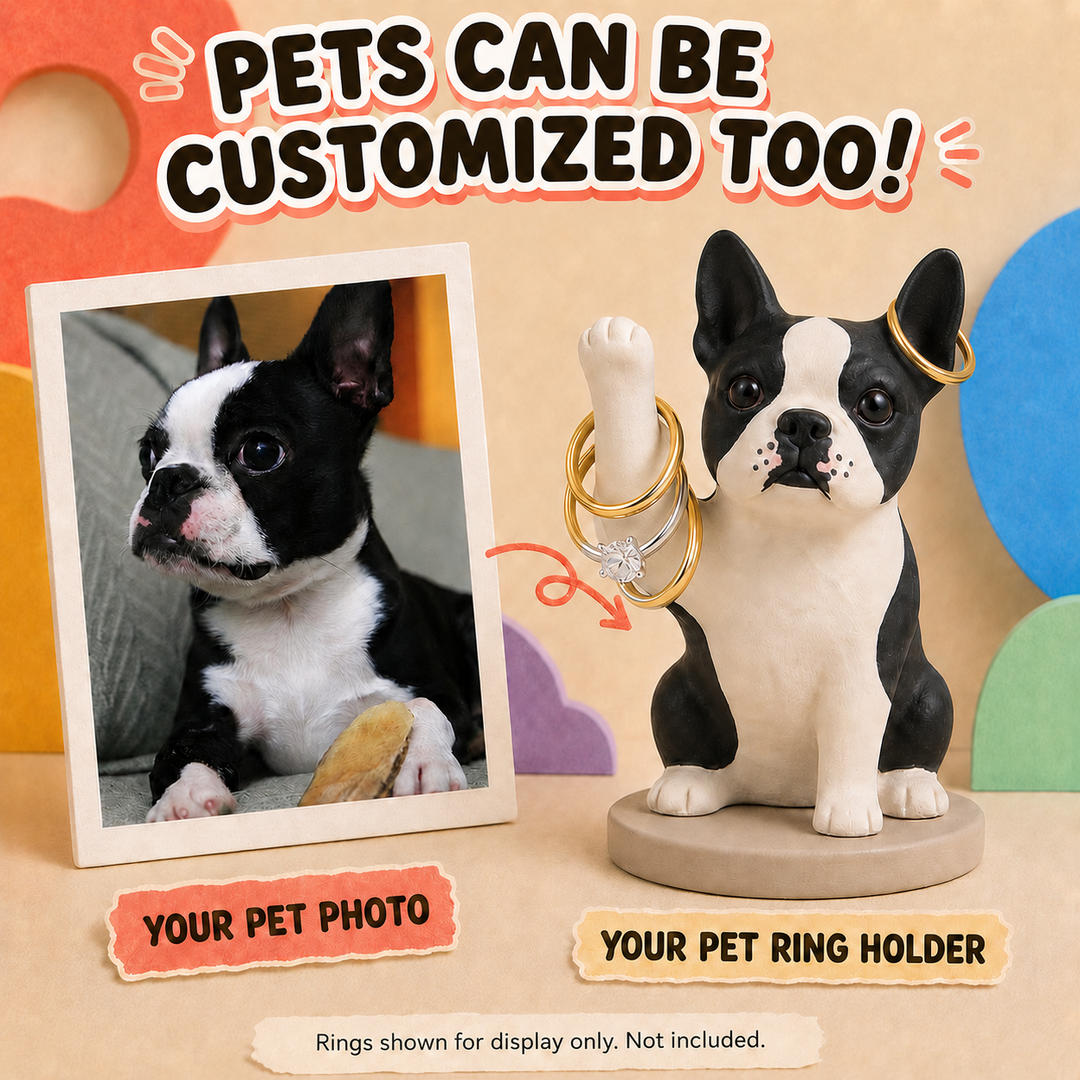 Personalized Oddball Ring Holder | Transform Your Photo into a Unique 3D Figurine