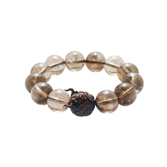 JuJuBit Smoky Quartz Bracelet 8mm/14mm – Crystal for Grounding