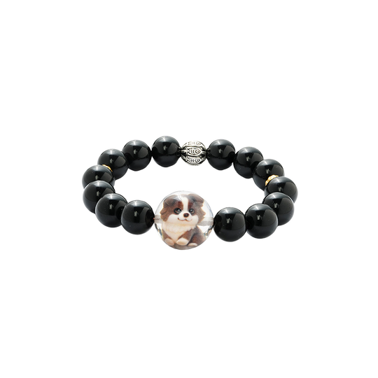 JuJuBit Black Obsidian Bracelet 10mm – Crystal for Protection