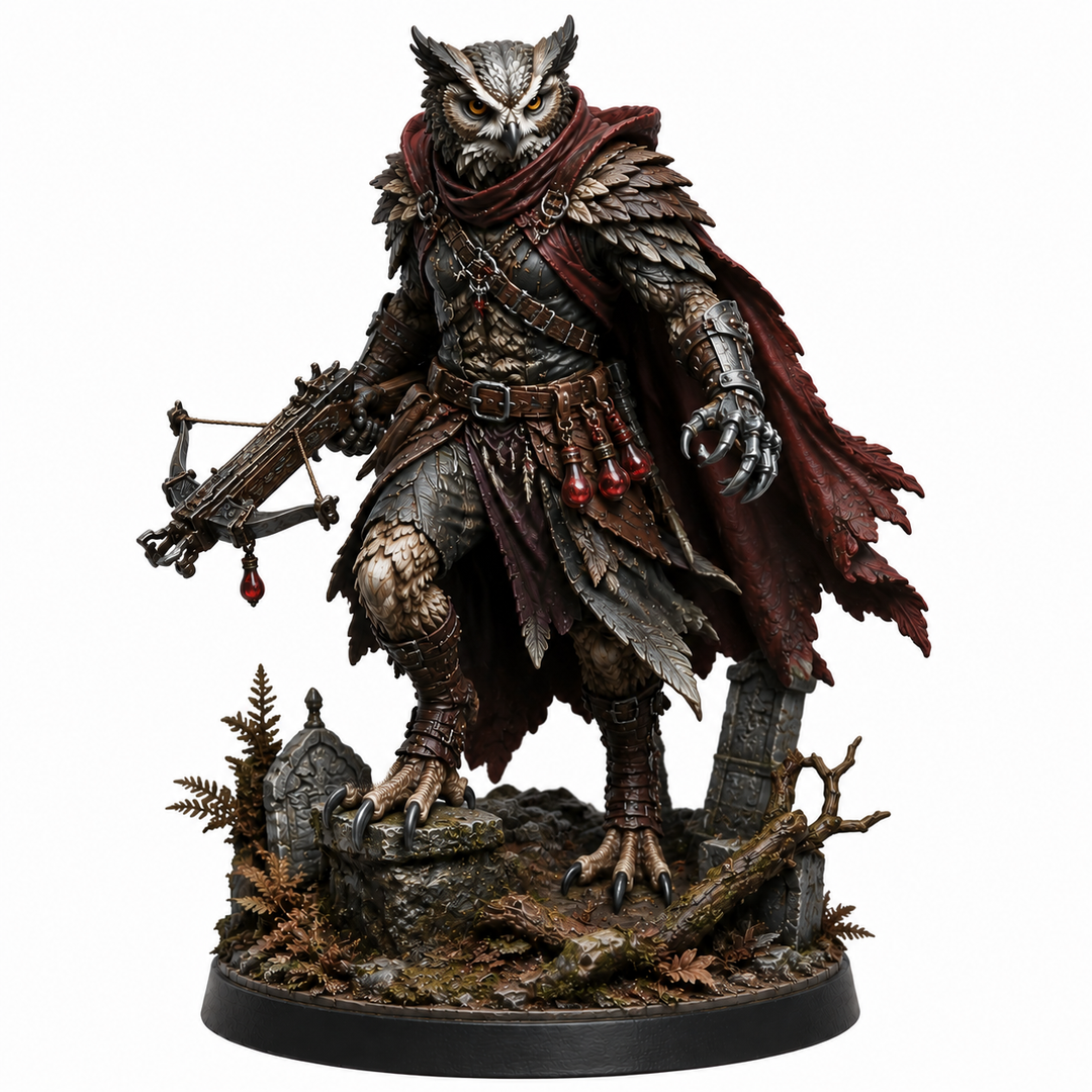 Nightfeather Blood Hunter-Detailed Sculpt Miniature for RPG, Display & Collection