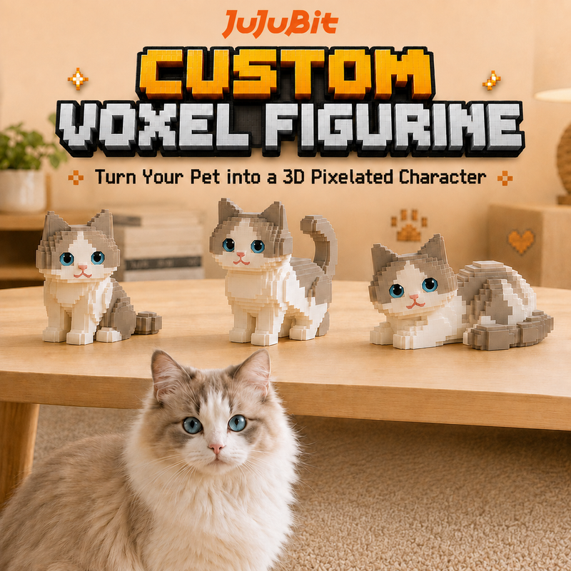 Custom Voxel Figurine | Turn Yourself into a 3D Pixelated character