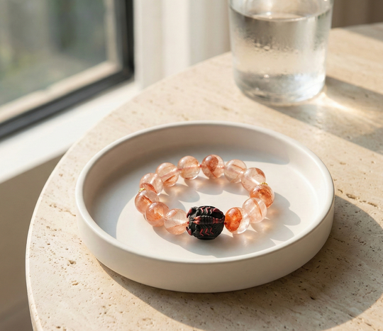 JuJuBit Pink Phantom Bracelet 12mm – Stone for Love & Compassion