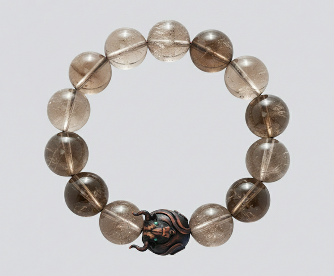JuJuBit Smoky Quartz Bracelet 8mm/14mm – Crystal for Grounding