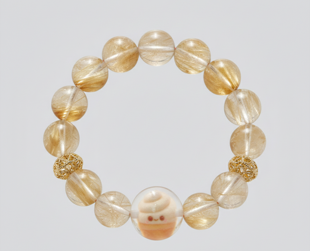 JuJuBit Citrine Bracelet 8mm – Crystal for Blessing & Protection