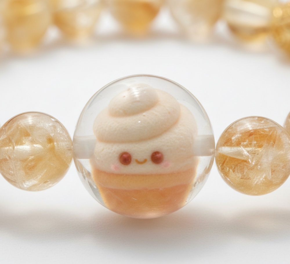 JuJuBit Citrine Bracelet 8mm – Crystal for Blessing & Protection