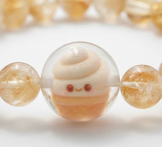 JuJuBit Citrine Bracelet 8mm – Crystal for Blessing & Protection