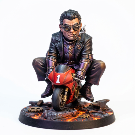 Aetherra Monster Codex Workshop - Inferno Biker - Main Product Image