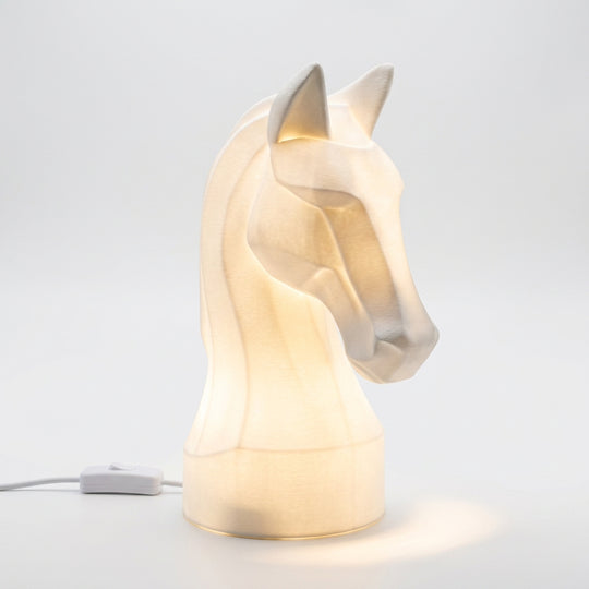 Horse Head Ambient Light｜JuJuBit FDM 3D Printed Night Light for Office & Shelf