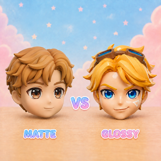 Custom Classic Chibi Head Keychain | Turn Your Character into a Cute Keepsake