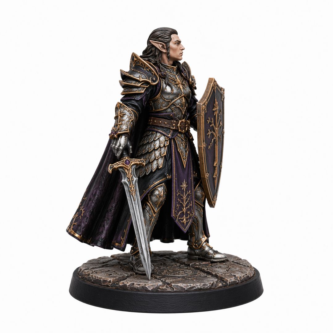 Twilight Oath Paladin-Detailed Sculpt Miniature for RPG, Display & Collection