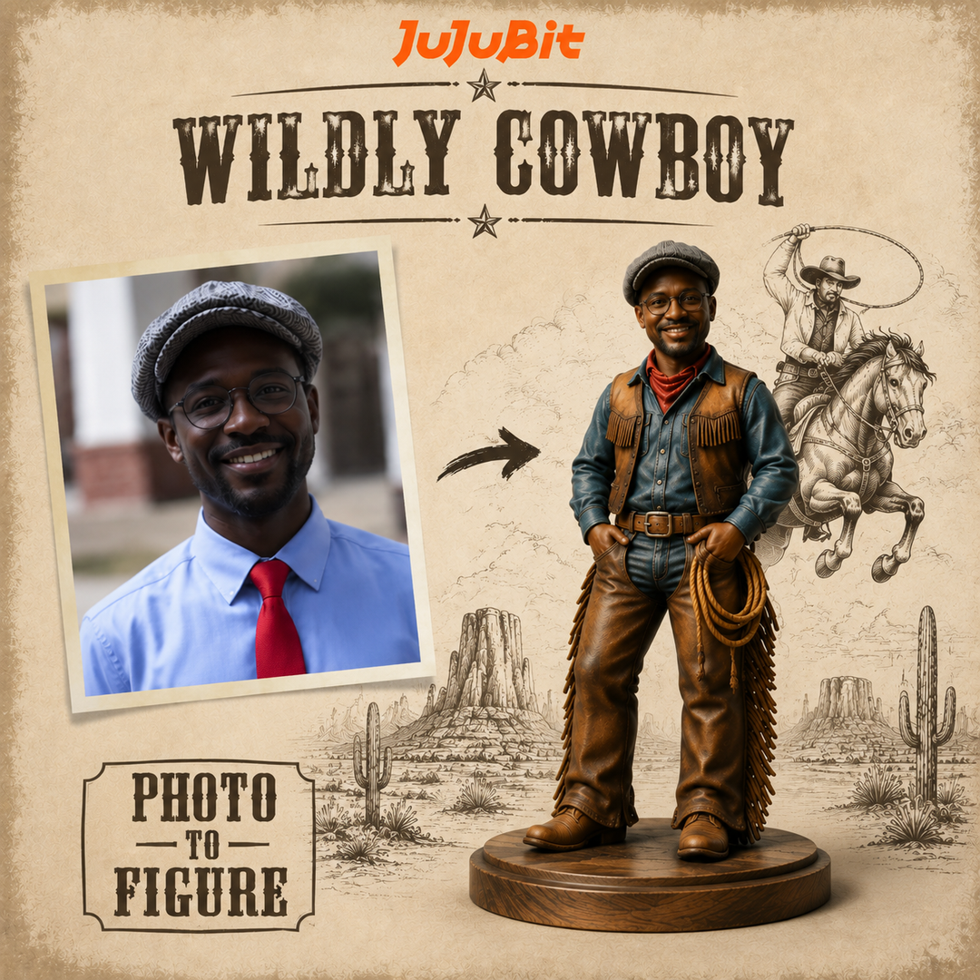 Custom Cowboy & Cowgirl Figurine | Personalized Your Western American Stylish Avatar