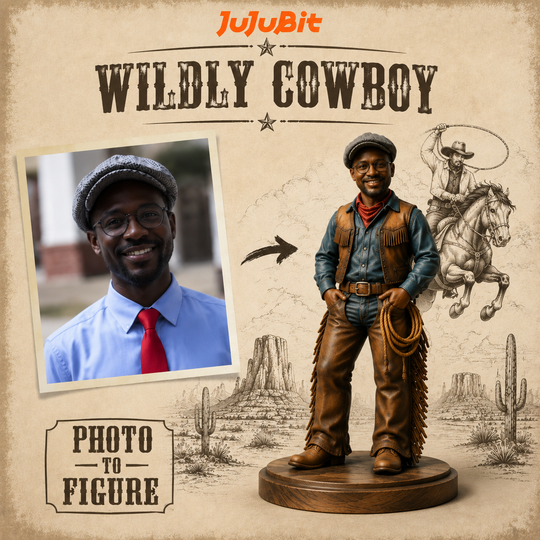 Custom Cowboy & Cowgirl Figurine | Personalized Your Western American Stylish Avatar