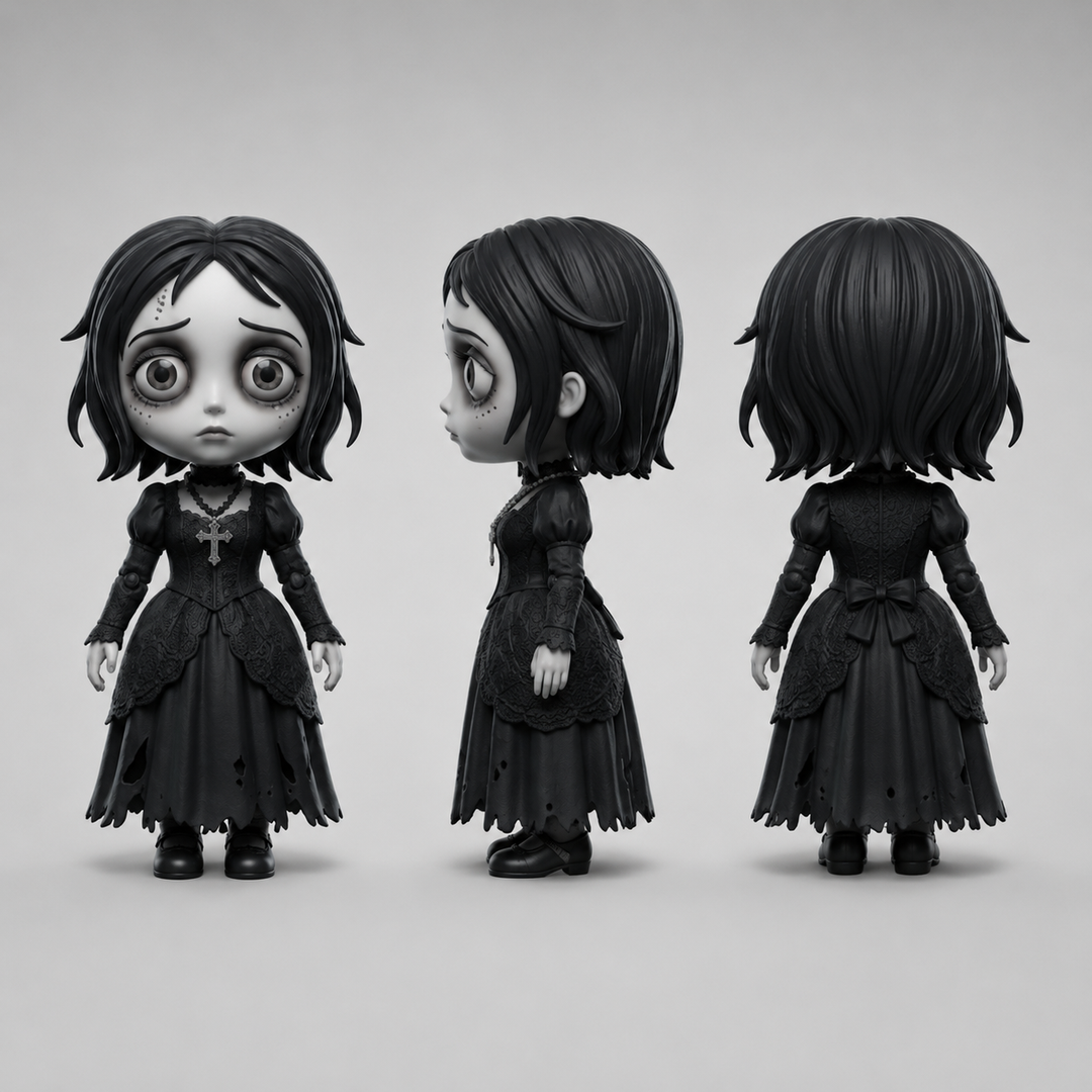 Custom Dark Gothic Figurine | Bring your zombie nightmare imaginations into reality.