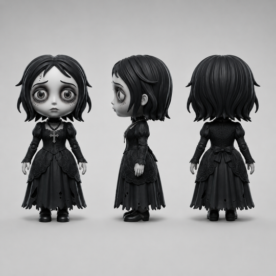 Custom Dark Gothic Figurine | Bring your zombie nightmare imaginations into reality.