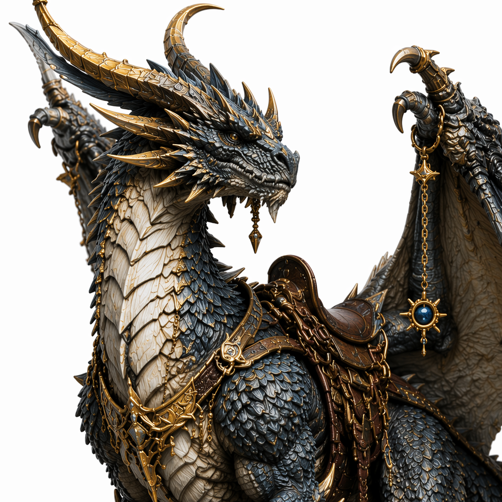 Celestial Wyvern Sovereign-Detailed Sculpt Miniature for RPG, Display & Collection