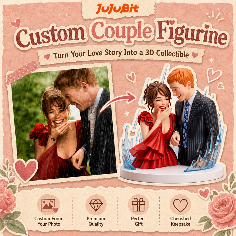 Custom Couple Figurine | Turn Your Love Story Into a 3D Collectible