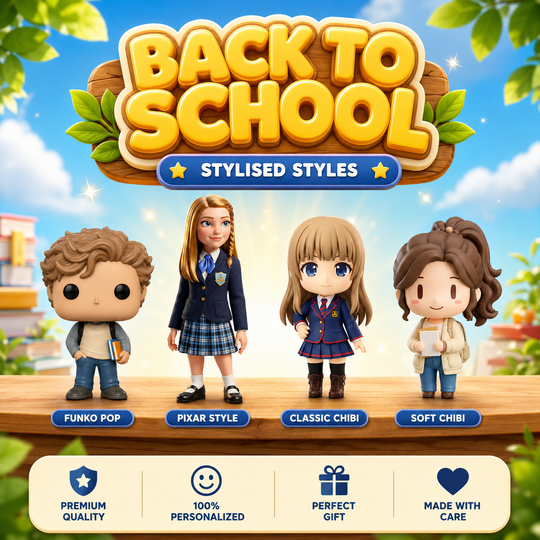 Custom Back-to-School Figurine | Turn Your Photo into a Personalized Collectible