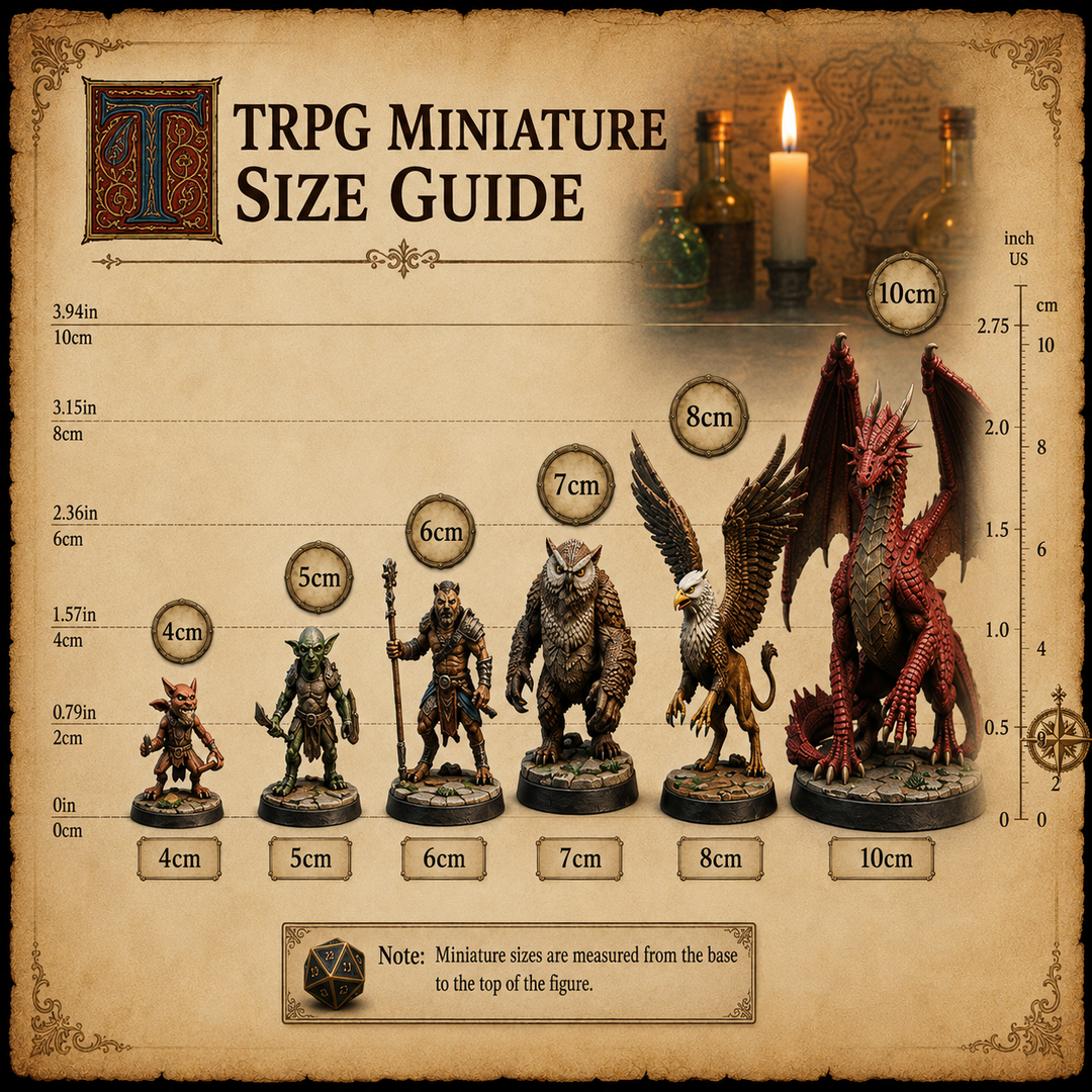커스텀 TRPG 캐릭터 미니어처 | 나만의 테이블탑 RPG 영웅을 만드세요