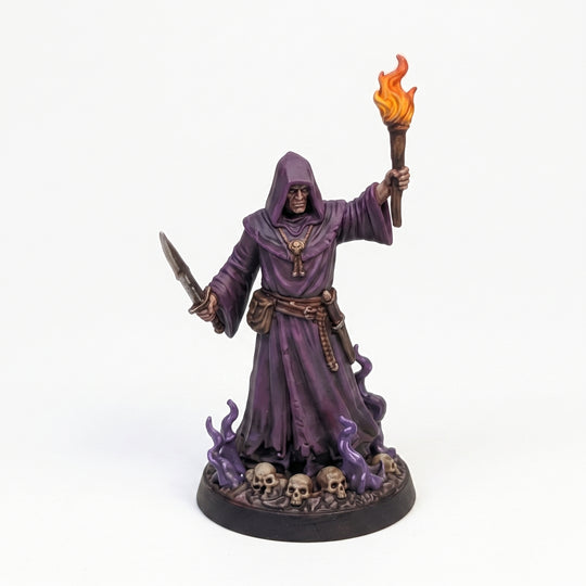 The Torchbearer Cultist - hand painted DnD miniature - JuJuBit