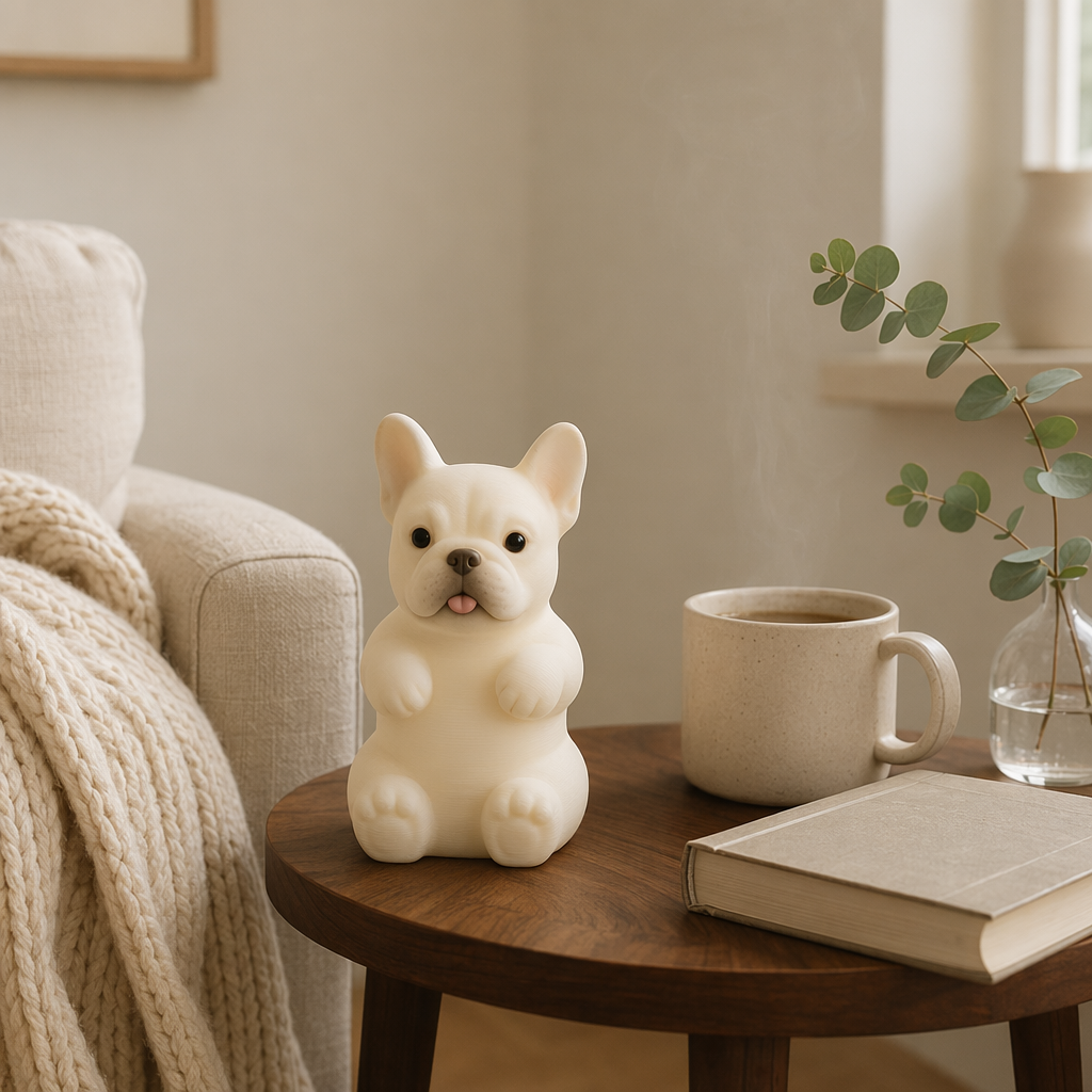 French Bulldog Ambient Light｜JuJuBit FDM 3D Printed Night Light for Bedside & Desk