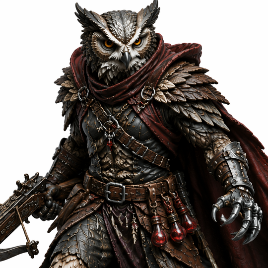 Nightfeather Blood Hunter-Detailed Sculpt Miniature for RPG, Display & Collection