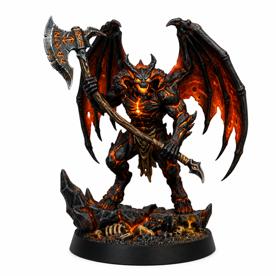 Molten Wrath-Detailed Sculpt Miniature for RPG, Display & Collection