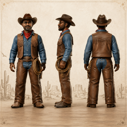 Custom Cowboy & Cowgirl Figurine | Personalized Your Western American Stylish Avatar