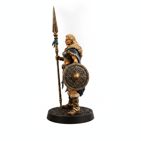 Valiant Valkyrie-Detailed Sculpt Miniature for RPG, Display & Collection