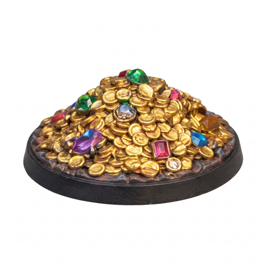 The Glittering Hoard - hand painted DnD miniature - JuJuBit