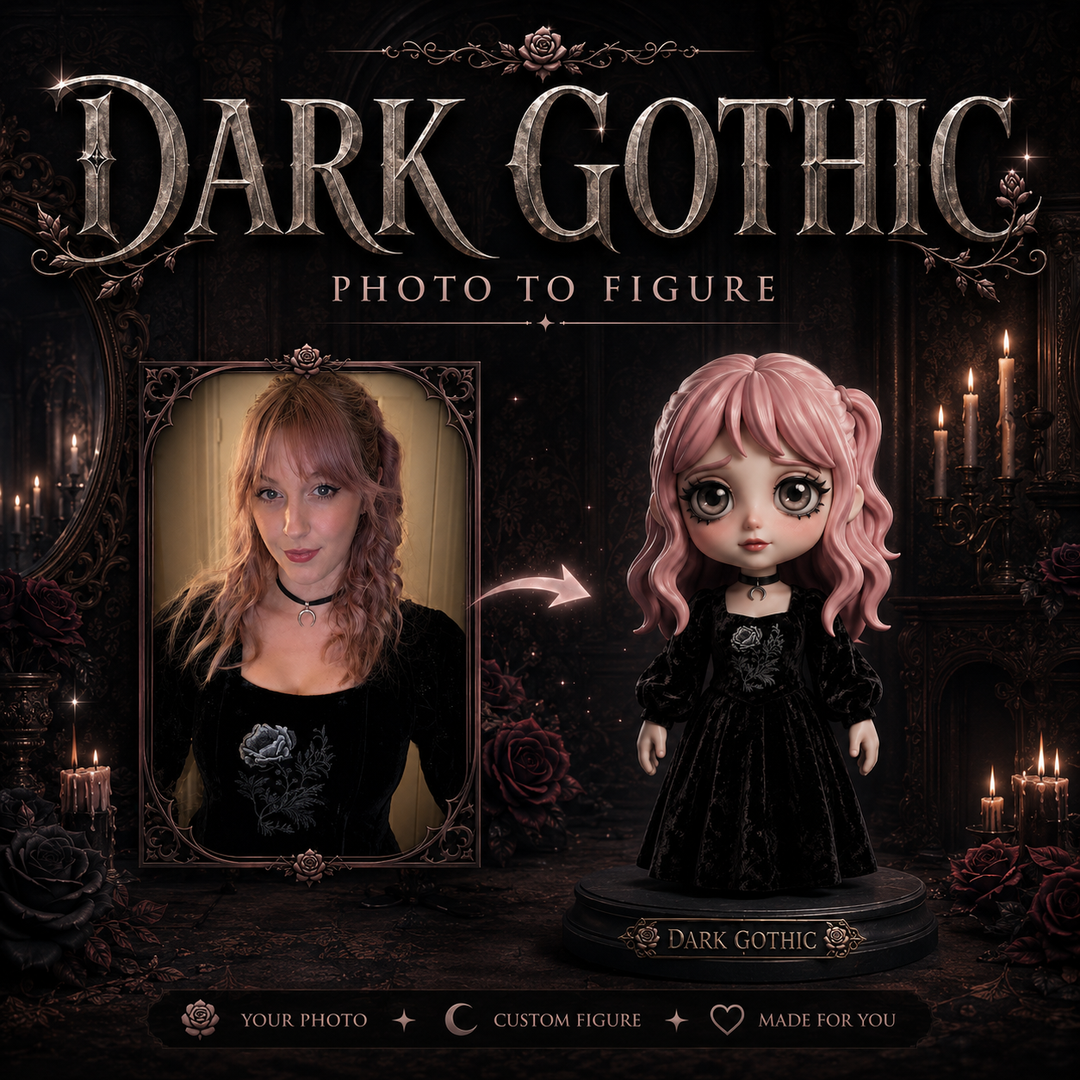 Custom Dark Gothic Figurine | Bring your zombie nightmare imaginations into reality.