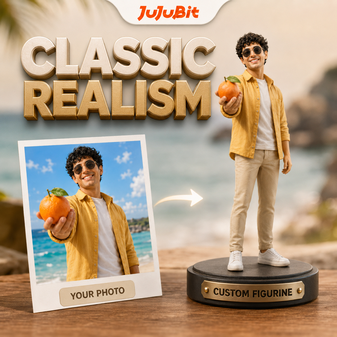Custom Realistic Figurine | Turn Your Photo into a Lifelike 3D Figure