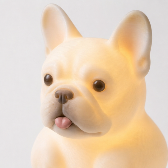 French Bulldog Ambient Light｜JuJuBit FDM 3D Printed Night Light for Bedside & Desk