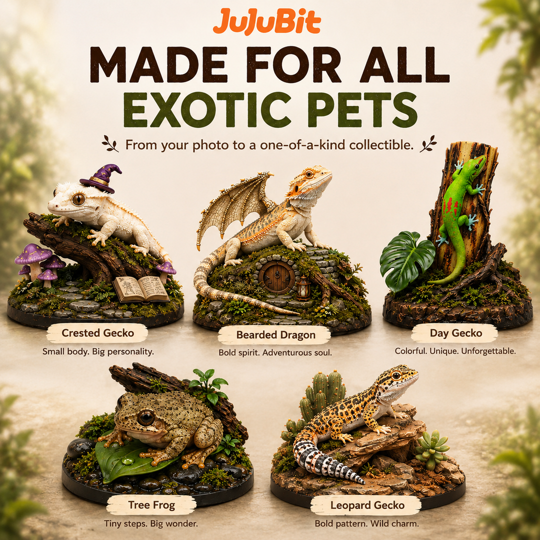 Custom Exotic Pet Figurine | Turn Your Pet Into a Magical Mini World