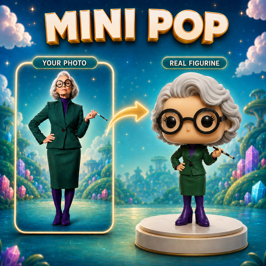 Custom Pop Figurine | Turn Your Photo into a Cute 3D Figure