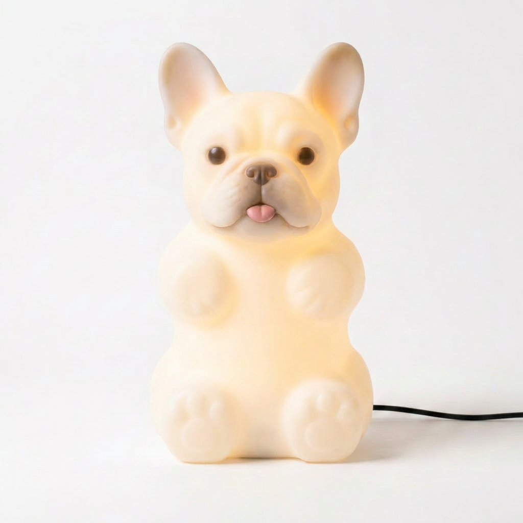French Bulldog Ambient Light｜JuJuBit FDM 3D Printed Night Light for Bedside & Desk
