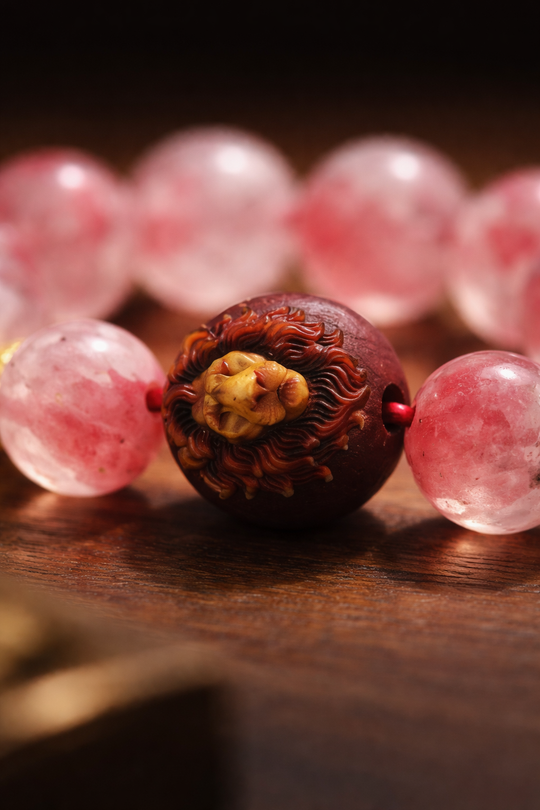 JuJuBit Pink Agate Bracelet 12mm – Stone for Love