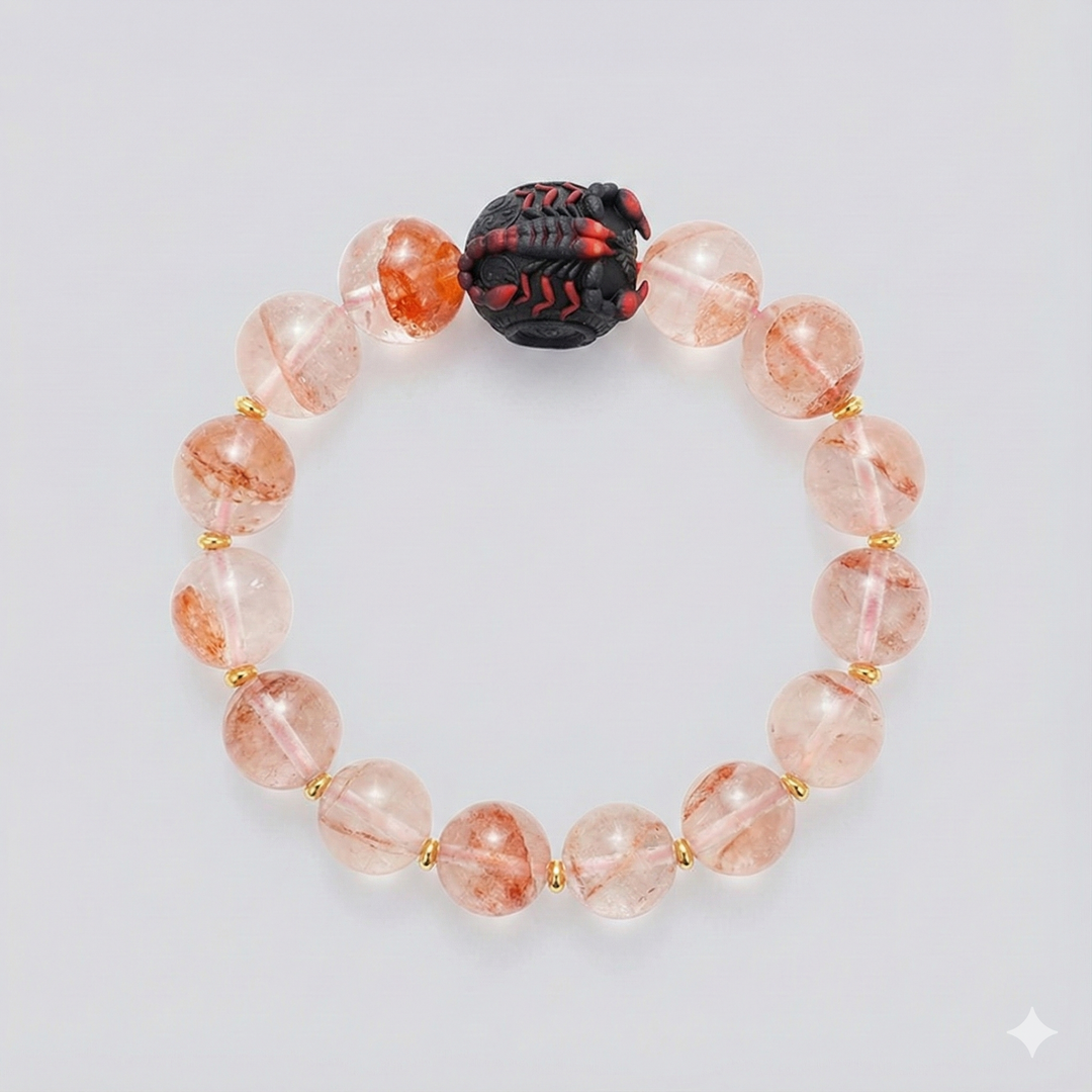 JuJuBit Pink Phantom Bracelet 12mm – Stone for Love & Compassion