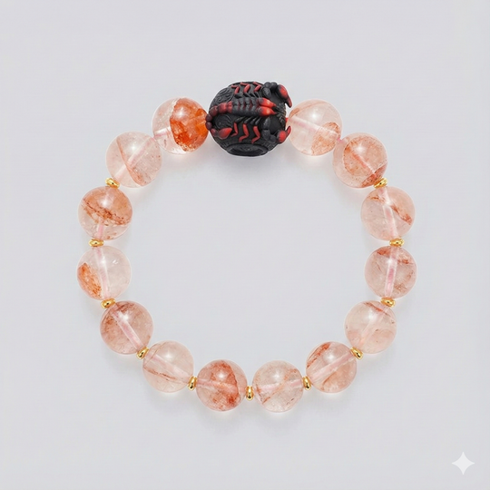 JuJuBit Pink Phantom Bracelet 12mm – Stone for Love & Compassion