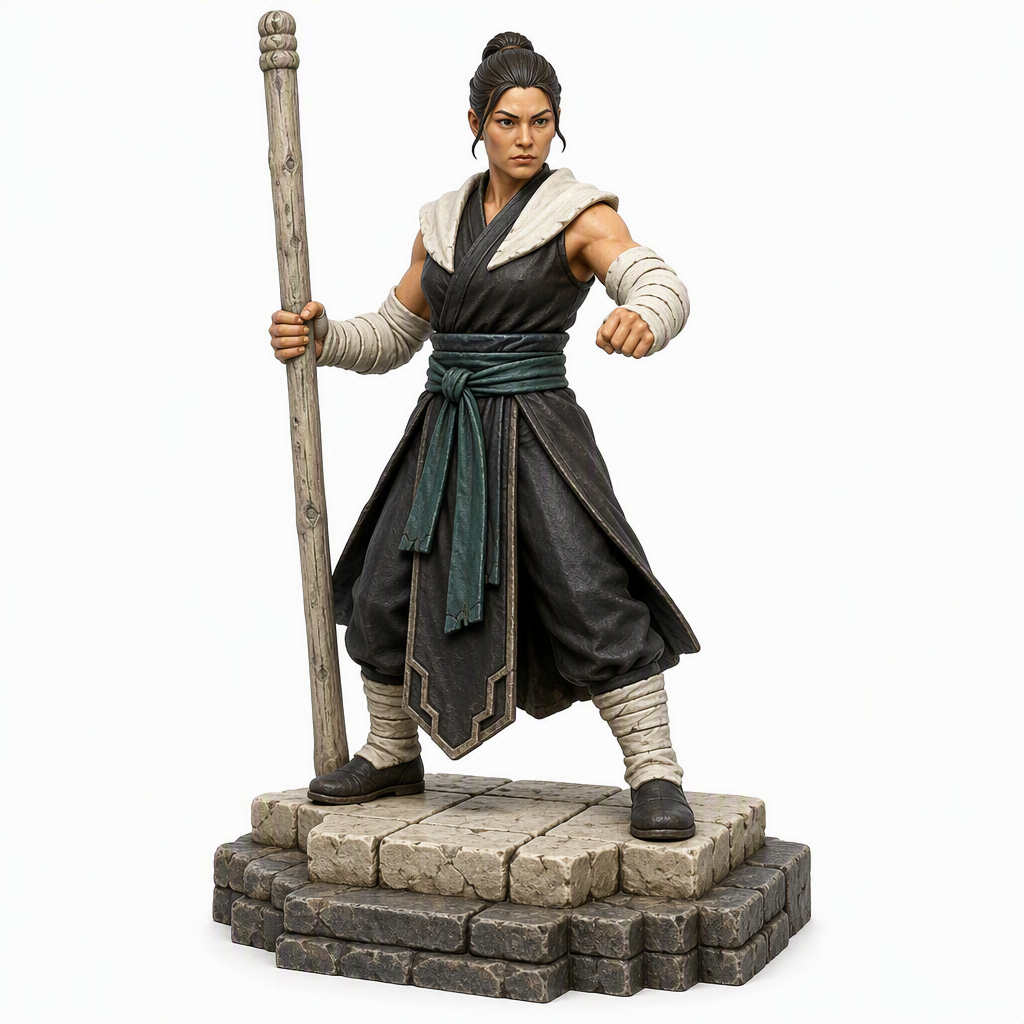 Ironvow Monk-Detailed Sculpt Miniature for RPG, Display & Collection