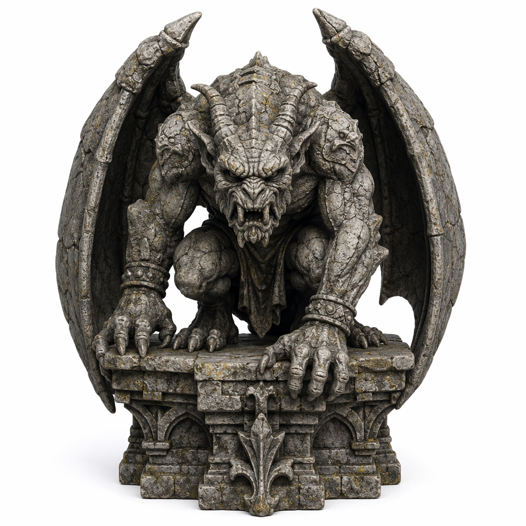 Grimspire Gargoyle Sentinel-Detailed Sculpt Miniature for RPG, Display & Collection