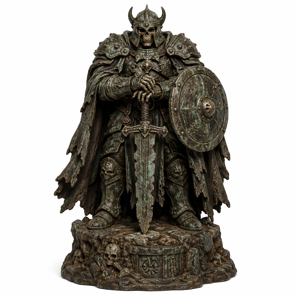 Grimbarrow Wight Lord-Detailed Sculpt Miniature for RPG, Display & Collection