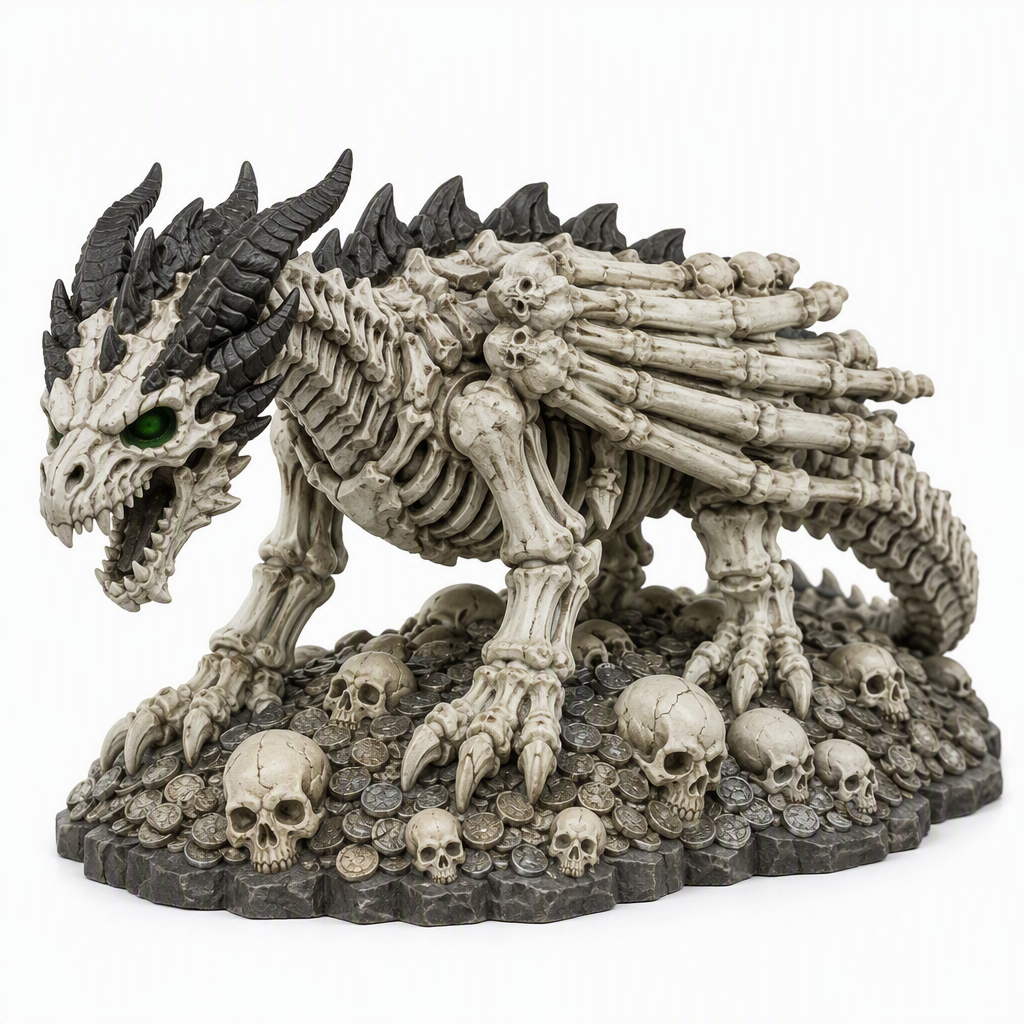 Bonecrest Dracolich-Detailed Sculpt Miniature for RPG, Display & Collection