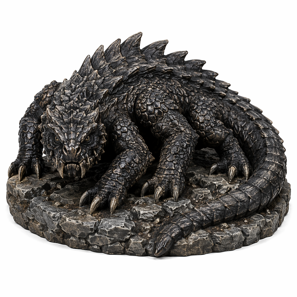 Nightscale Basilisk-Detailed Sculpt Miniature for RPG, Display & Collection