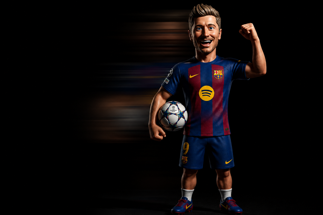 Soccer Star Bobbleheads - Lewandowski Triumph