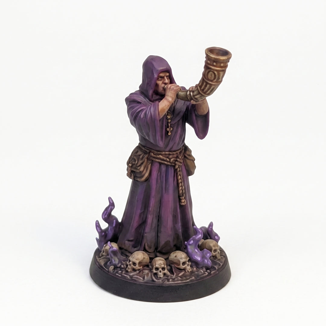 The Horn Caller - hand painted DnD miniature - JuJuBit