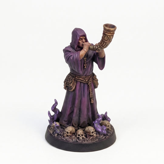 The Horn Caller - hand painted DnD miniature - JuJuBit