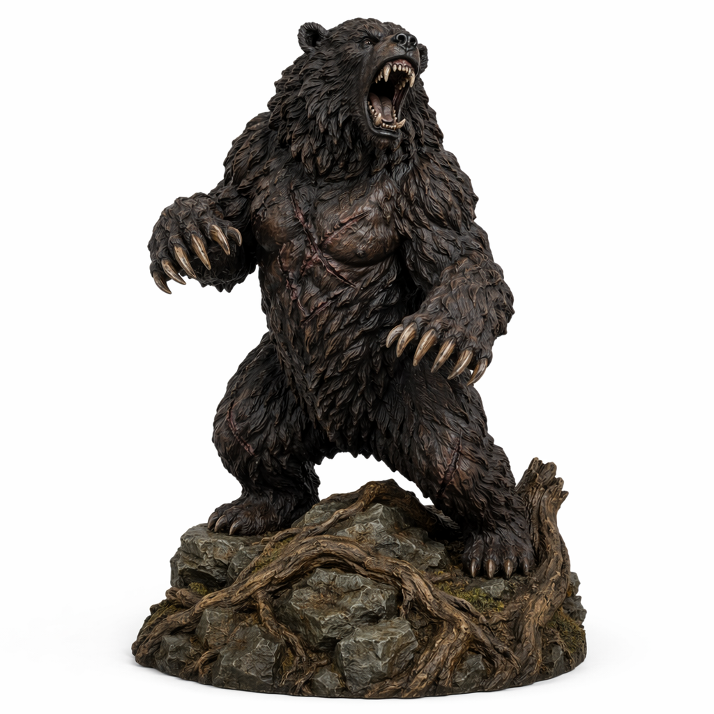 Sablemaw Dire Bear-Detailed Sculpt Miniature for RPG, Display & Collection